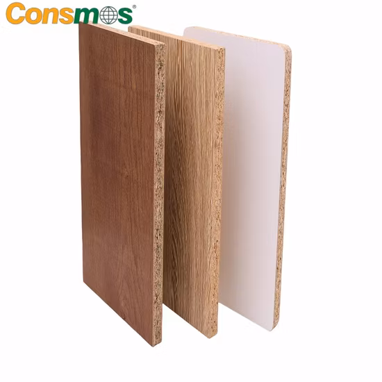 Placa de partículas laminadas de melamina para móveis de painel/placa de partículas simples/placa de chips de cores diferentes