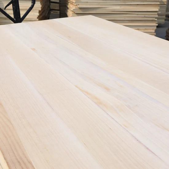 Preço barato placa de madeira colada com borda Paulownia de alta qualidade para móveis